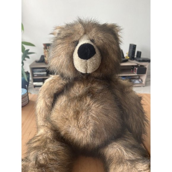 VINTAGE 19" Large Bear Aurora World Plush Bear Handmade In Indonesia - Picture 10 of 11